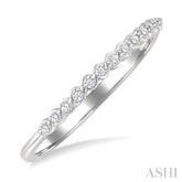 1/10 Ctw Round Cut Diamond Fashion Band in Sterling Silver