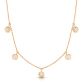 DIAMONDS BY THE INCH DANGLING FIVE STATION NECKLACE