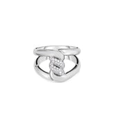 CIALOMA DIAMOND SINGLE KNOT RING