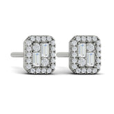 Diamond Baguette Stud Earrings