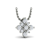 Floating Diamond Star Pendant Necklace