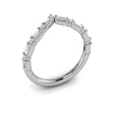 Diamond Baguette Chevron Ring