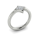 Channel Set Diamond Cluster Vlora Star Ring