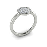 Diamond Cluster Single Honeycomb Ring