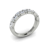 Diamond Baguette Two Row Ring