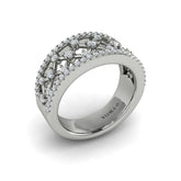 Diamond Open Weave Ring