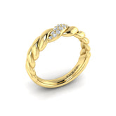 Delicate Conch Twist Ring