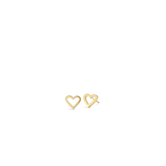 TINY TREASURES HEART OUTLINE EARRINGS