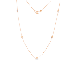 DIAMONDS BY THE INCH 5 STATION NECKLACE