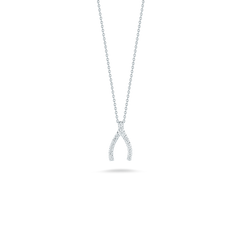 TINY TREASURES DIAMOND WISHBONE NECKLACE