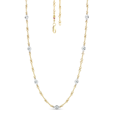 DIAMONDS BY THE INCH 7 STATION DOG BONE NECKLACE
