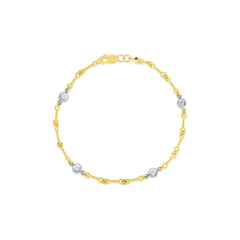 DIAMONDS BY THE INCH FOUR STATION DOG BONE BRACELET