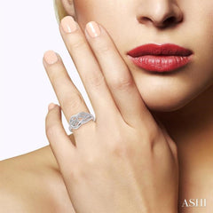 1/50 Ctw Round Cut Diamond Fashion Ring in Sterling Silver