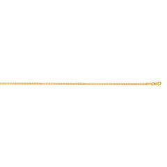 14K Yellow Gold 2.1mm Semi-Solid Box 24 Chain with Lobster Lock