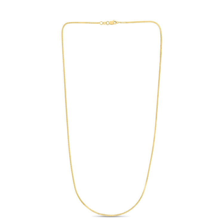 14K Yellow Gold 1.1mm Milano 20 Chain with Lobster Lock