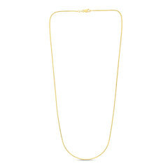 14K Yellow Gold 0.9mm Franco 18 Chain with Lobster Lock