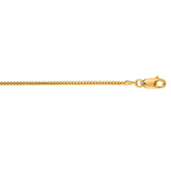14K Yellow Gold 1.6mm Franco 20 Chain with Lobster Lock