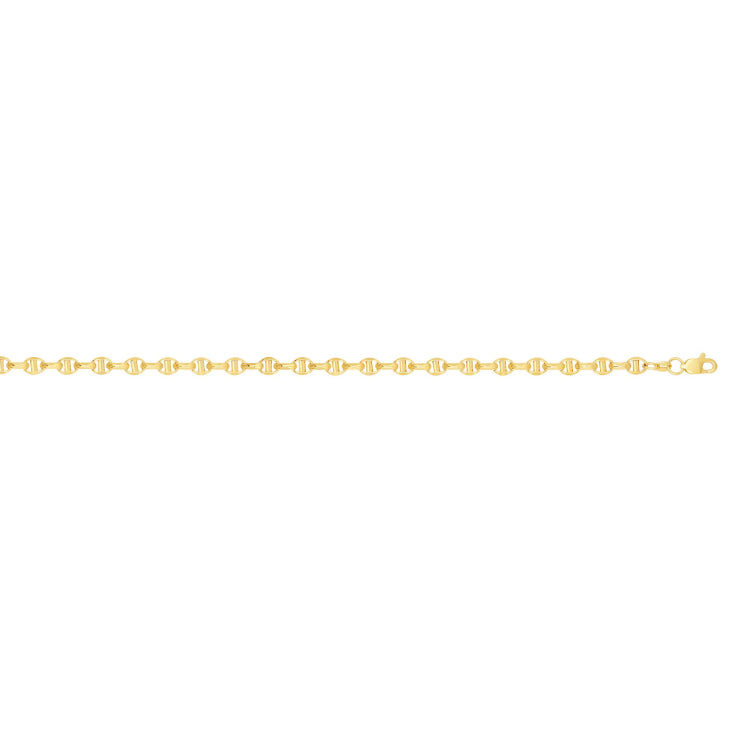14K Yellow Gold 4.5mm Lite Anchor 24 Chain with Lobster Lock