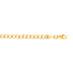 14K Yellow Gold 18 4.4mm Lite Curb Chain with Lobster Lock