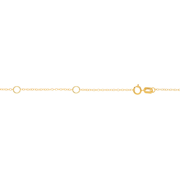 14K Yellow Gold 1.3mm Double Extendable Piatto 18 Chain with Lobster Lock. Jump Ring at 16 and 17 inch.