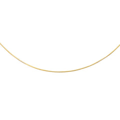 14K Yellow Gold 1.5mm Round Omega with Screw Back Lock