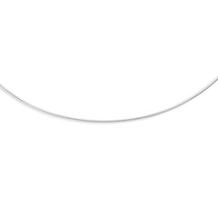 14K White Gold 1.5mm Round 18 Omega with Screw Back Lock