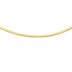 14K Yellow Gold 16 3mm Classic Omega with Box Lock