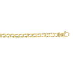 14K Yellow Gold Railroad Link 20 Necklace