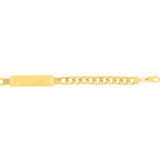 14K Yellow Gold 8mm Polished ID 8.5 Bracelet