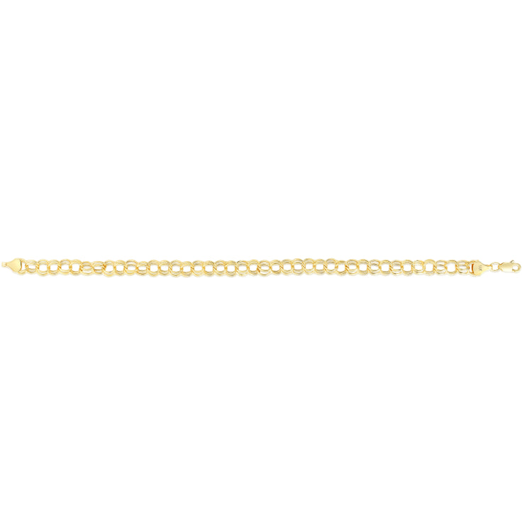 14K Yellow Gold 7.25 Lite Charm Bracelet