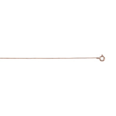 10K Rose Gold .45mm Classic Box 20 Chain with Spring Ring