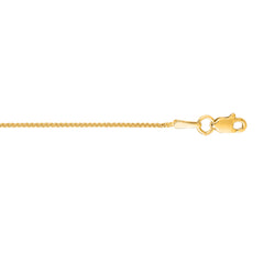 10K Yellow Gold 1.0mm Wheat 16 Chain with Lobster Lock