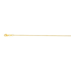 10K Yellow Gold .6mm Wheat 18 Chain with Lobster Lock