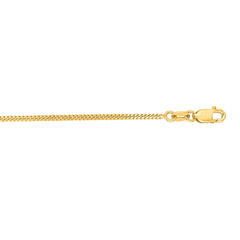10K Yellow Gold 1.4mm Gourmette 18 Chain with Lobster Lock