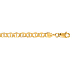 10K Yellow Gold 4.5mm Mariner 30 Chain with Lobster Lock