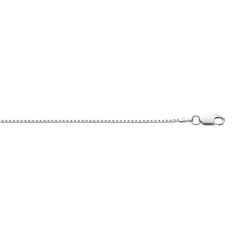Sterling Silver 1.3mm Classic Box 22 Chain with Lobster Clasp