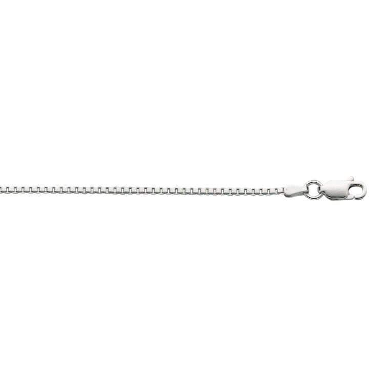 Sterling Silver 1.5mm Classic Box 16 Chain with Lobster Clasp