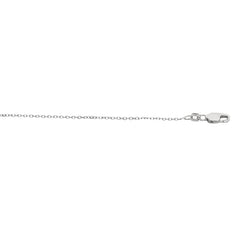 Sterling Silver 1.1mm Diamond Cut Cable 24 Chain with Lobster Clasp