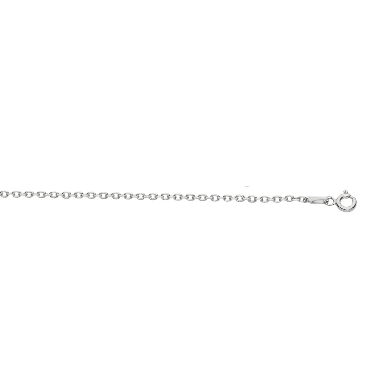 Sterling Silver 0.6mm Diamond Cut Cable 30 Chain with Lobster Clasp