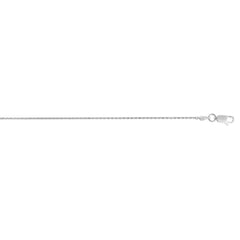 Sterling Silver 1.1mm Diamond Cut Wheat 24 Chain with Lobster Clasp