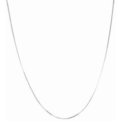 Sterling Silver 1.1mm Octogonal Snake 24 Chain with Lobster Clasp