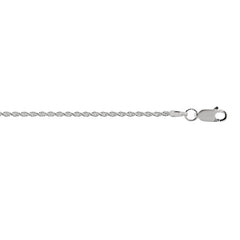 Sterling Silver 1.4mm Rope 20 Chain with Lobster Clasp