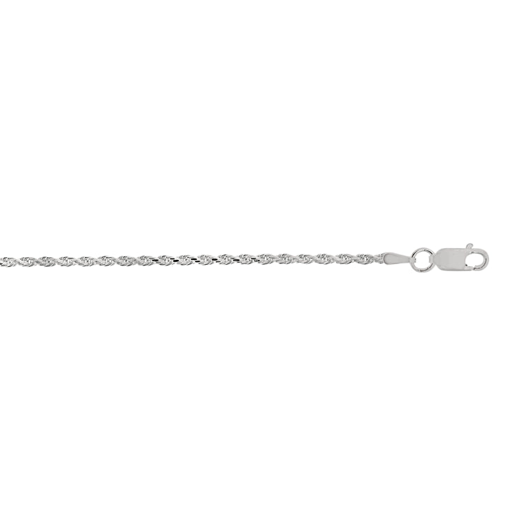 Sterling Silver 1.8mm Rope 30 Chain with Lobster Clasp