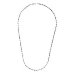 Sterling Silver 3.6mm Rope 22 Chain with Lobster Clasp