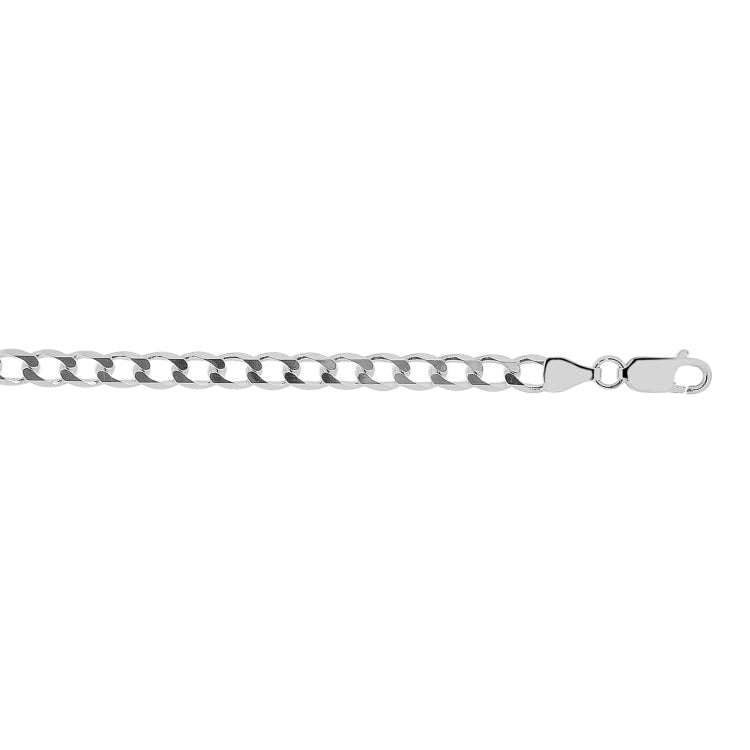 Sterling Silver 4.7mm Comfort Curb 18 Chain with Lobster Clasp
