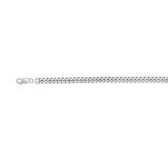 Silver 6.3mm Miami Cuban 24 Chain with Box Lock