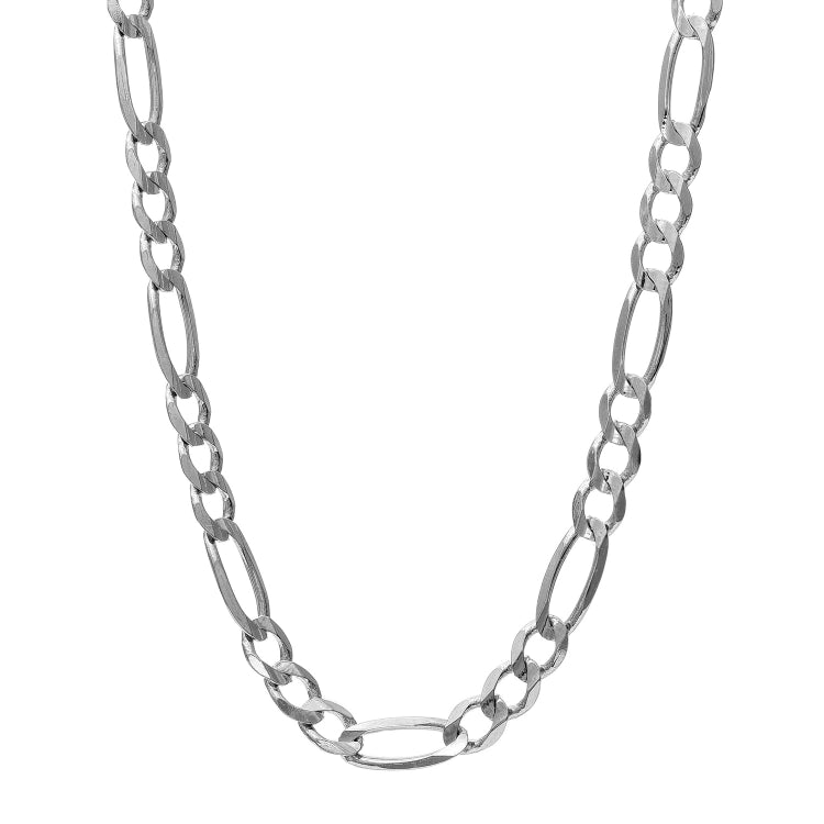 Sterling Silver 4.4mm Figaro 20 Chain with Lobster Clasp