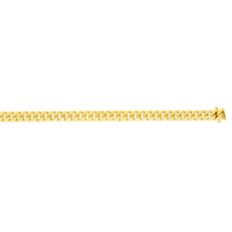 10K Yellow Gold 24 3.9mm Classic Miami Cuban Chain with Box Lock
