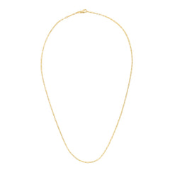 14K Yellow Gold 1.5mm Paperclip 16 Chain with Lobster Lock