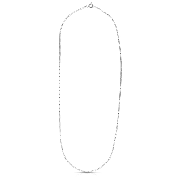 Sterling Silver 1.8mm 24 Paperclip Chain with Lobster Clasp